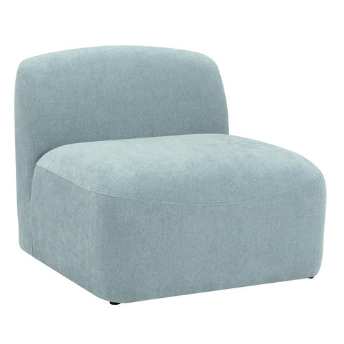 CAMI CHENILLE ARMLESS LOUNGE CHAIR