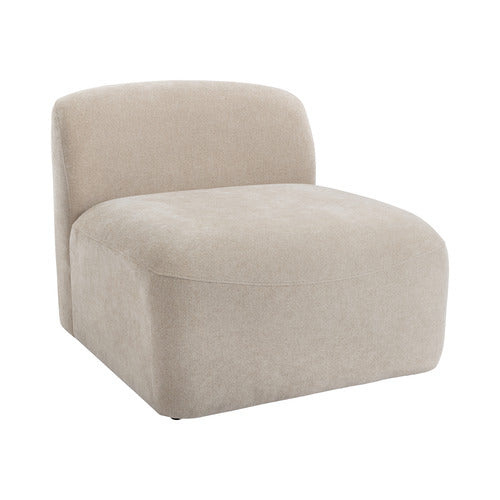 CAMI CHENILLE ARMLESS LOUNGE CHAIR