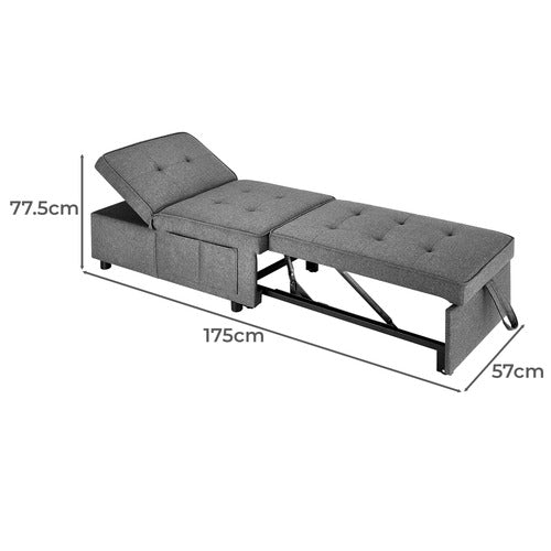 LIVING FUSION CARIBOU UPHOLSTERED SINGLE SOFA BED