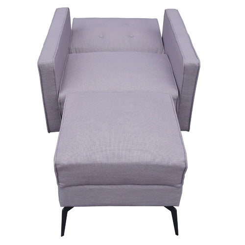 MIKASA FURNITURE CARINA SINGLE SOFA BED WITH OTTOMAN
