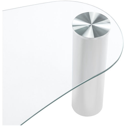 CARLY CURVED GLASS COFFEE TABLE