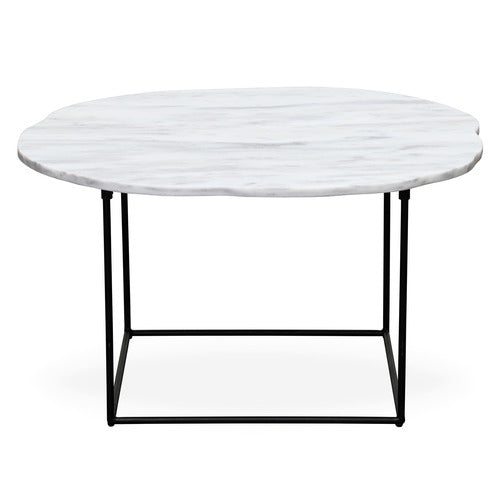 BROOKLYN AND BELLA CARMELLA 80CM MARBLE COFFEE TABLE