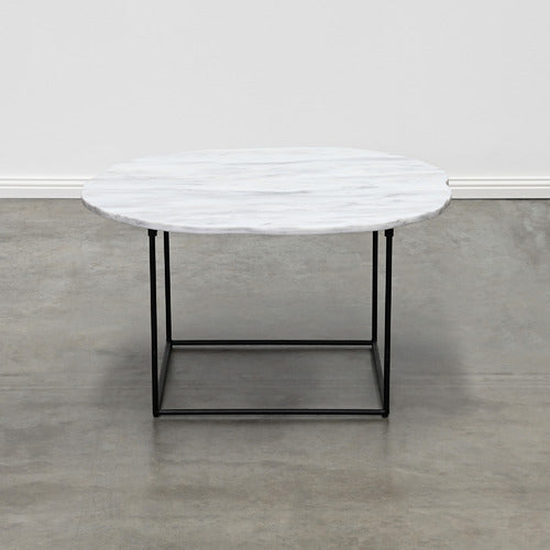 BROOKLYN AND BELLA CARMELLA 80CM MARBLE COFFEE TABLE