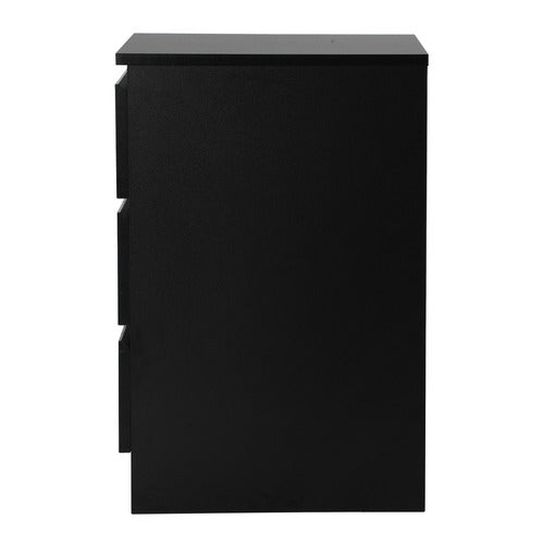LIVING FUSION CAROLLA 3 DRAWER BEDSIDE TABLE