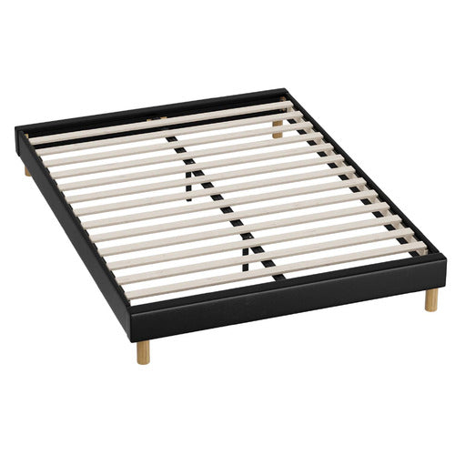 LIVING FUSION CARRIE FAUX LEATHER BED BASE