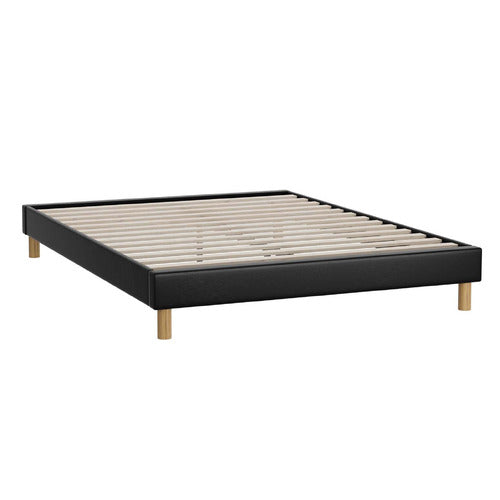 LIVING FUSION CARRIE FAUX LEATHER BED BASE