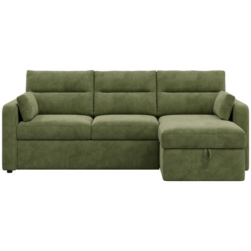 CARTER 4 SEATER QUEEN SOFA BED WITH REVERSIBLE CHAISE