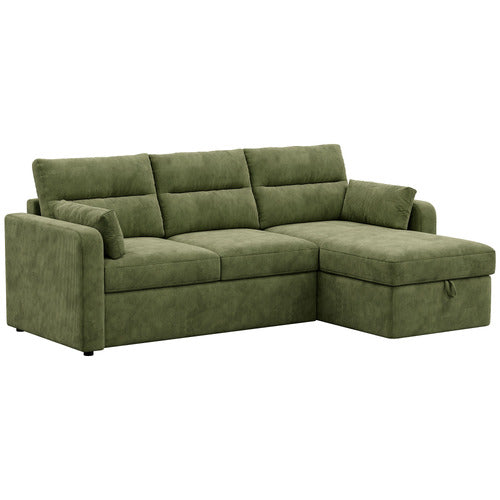 CARTER 4 SEATER QUEEN SOFA BED WITH REVERSIBLE CHAISE