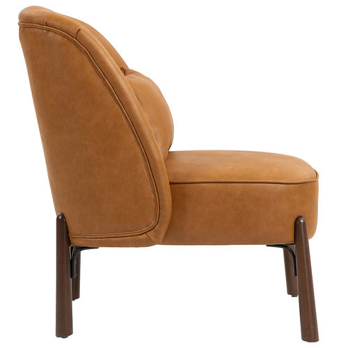 EVIE HOME CASE FAUX LEATHER ACCENT CHAIR