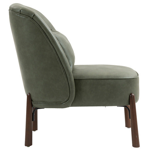 EVIE HOME CASE FAUX LEATHER ACCENT CHAIR