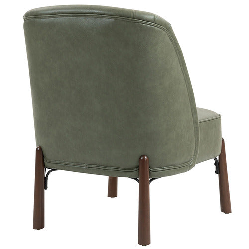 EVIE HOME CASE FAUX LEATHER ACCENT CHAIR