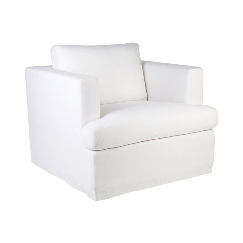 REXINGTON HOME WHITE SADIE SLIPCOVER ARMCHAIR