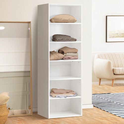 LIVING FUSION CASSANDRA 6 SHELF WARDROBE