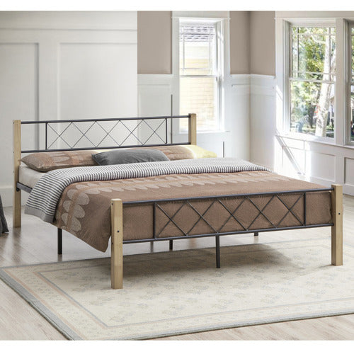LUNA CO. CERRADO RUBBERWOOD PLATFORM BED