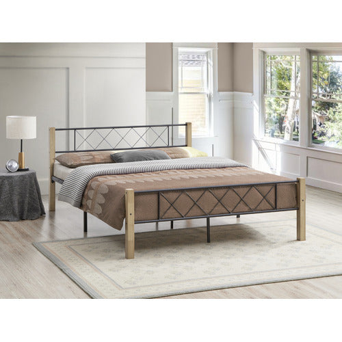 LUNA CO. CERRADO RUBBERWOOD PLATFORM BED