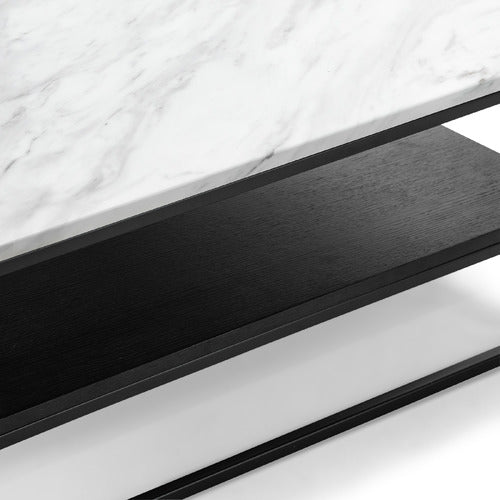 CONTINENTAL DESIGNS CETUS CULTURED MARBLE COFFEE TABLE