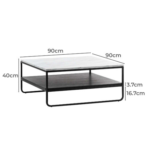 CONTINENTAL DESIGNS CETUS CULTURED MARBLE COFFEE TABLE