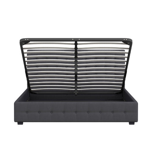 CHISWICK LIVING CHARCOAL DELPHI GAS LIFT STORAGE BED