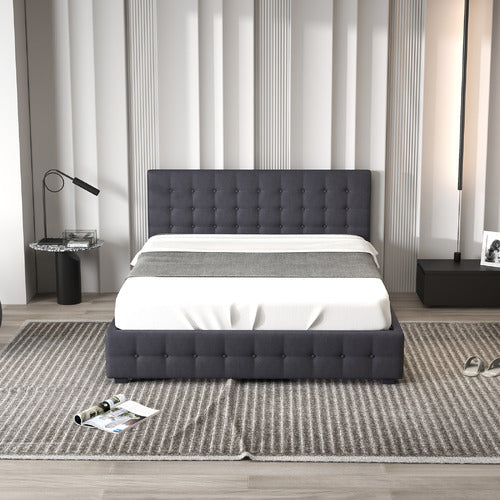 CHISWICK LIVING CHARCOAL DELPHI GAS LIFT STORAGE BED