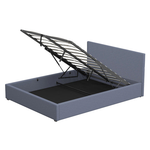 CHISWICK LIVING CHARCOAL MILANO LUXURY GAS LIFT STORAGE BED