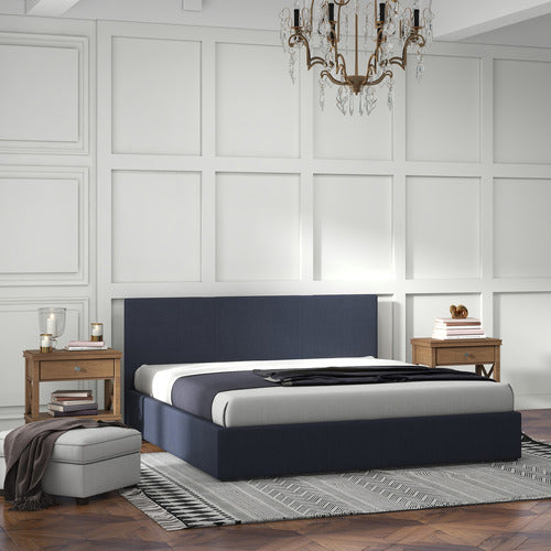 CHISWICK LIVING CHARCOAL MILANO LUXURY GAS LIFT STORAGE BED
