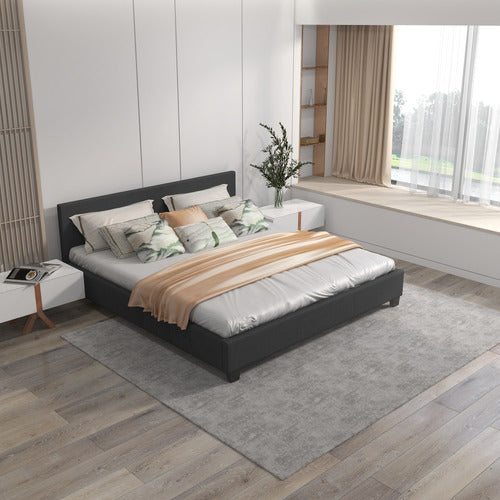 CHISWICK LIVING CHARCOAL SIENNA LUXURY BED FRAME