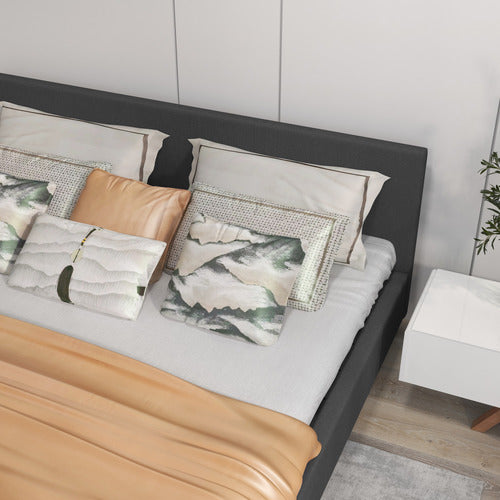 CHISWICK LIVING CHARCOAL SIENNA LUXURY BED FRAME