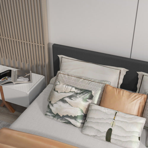 CHISWICK LIVING CHARCOAL SIENNA LUXURY BED FRAME