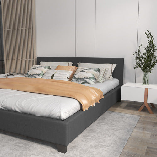 CHISWICK LIVING CHARCOAL SIENNA LUXURY BED FRAME