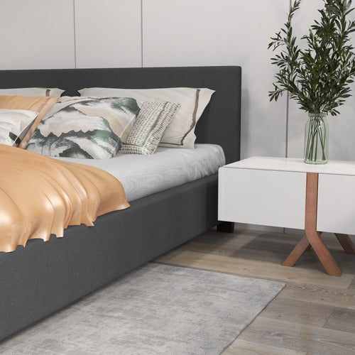 CHISWICK LIVING CHARCOAL SIENNA LUXURY BED FRAME