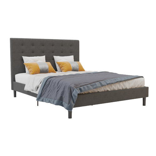 RAWSON & CO CHARCOAL WILTSHIRE UPHOLSTERED BED FRAME