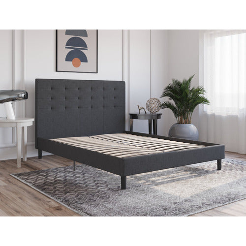 RAWSON & CO CHARCOAL WILTSHIRE UPHOLSTERED BED FRAME