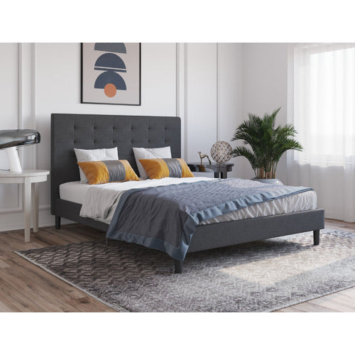 RAWSON & CO CHARCOAL WILTSHIRE UPHOLSTERED BED FRAME