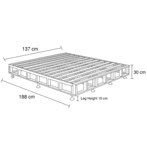 SOUTHERN STYLERS CHARCOAL LIFFLE UPHOLSTERED BED BASE