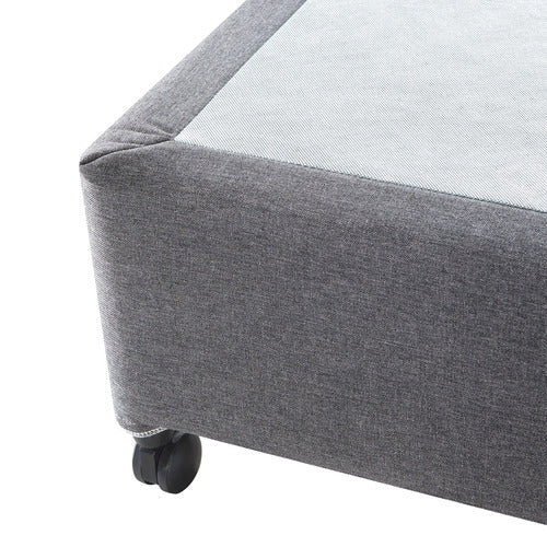 SOUTHERN STYLERS CHARCOAL LIFFLE UPHOLSTERED BED BASE