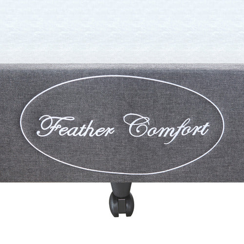 SOUTHERN STYLERS CHARCOAL LIFFLE UPHOLSTERED BED BASE