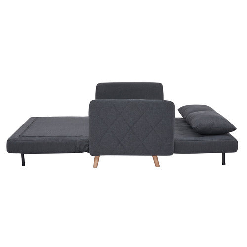 PALMGROVE LANE CHARCOAL LIAM 2 SEATER SOFA BED