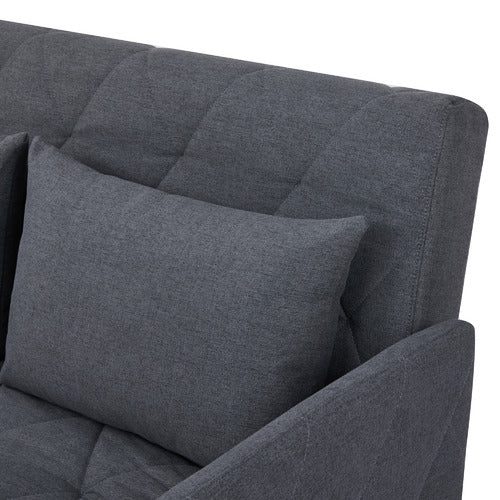 PALMGROVE LANE CHARCOAL LIAM 2 SEATER SOFA BED
