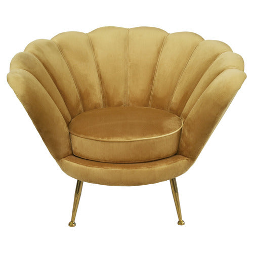 BROOKLYN AND BELLA CHARLEMAGNE VELVET ARMCHAIR