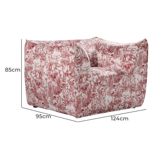 BY DESIGNS CHARLOTTE VELVET ACCENT CHAIR