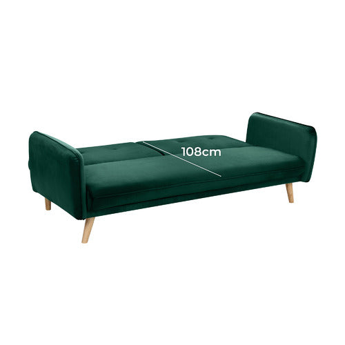 CHELSEA 3 SEATER VELVET SOFA BED