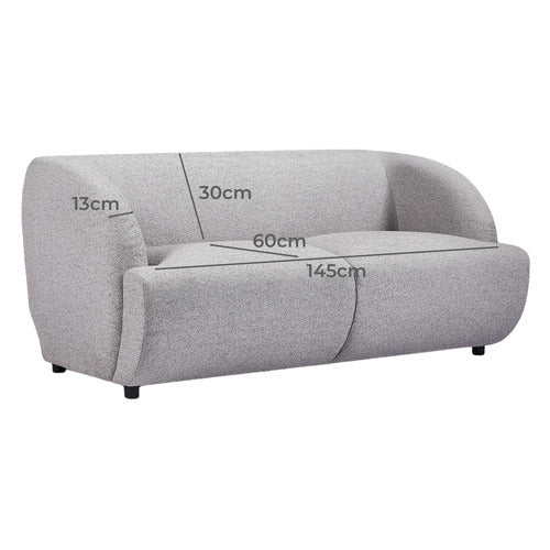 BY DESIGNS CHRISTIANE 2 SEATER BOUCLE SOFA