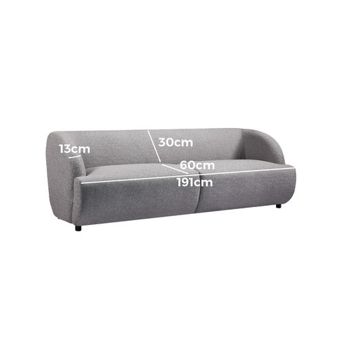 BY DESIGNS CHRISTIANE 3 SEATER BOUCLE SOFA