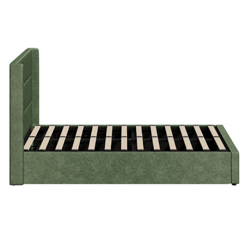 LIVING FUSION CIARAN CHENILLE GAS LIFT STORAGE BED