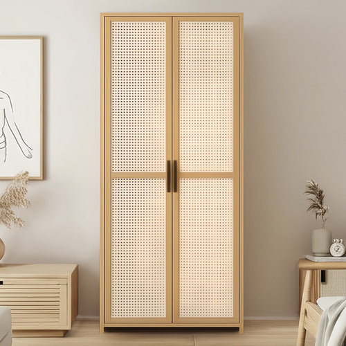 MODERN COLLECTIVE CIARAN 2 DOOR BAMBOO WARDROBE