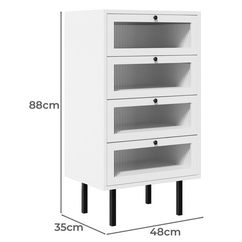 LIVING FUSION FIORA 4 DRAWER TALLBOY