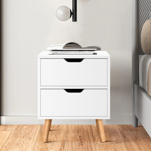 HOXTON ROOM CINAR 2 DRAWER BEDSIDE TABLE