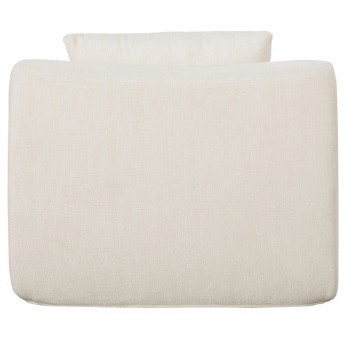 EVIE HOME CLAIRE 3 SEATER LINEN MODULAR SOFA & OTTOMAN SET