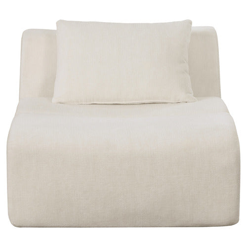 EVIE HOME CLAIRE LINEN ARMLESS LOUNGE CHAIR