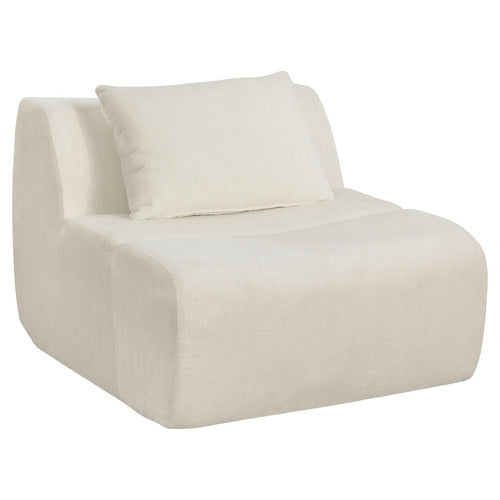 EVIE HOME CLAIRE LINEN ARMLESS LOUNGE CHAIR